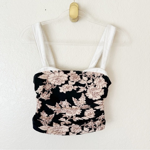 New FREE PEOPLE 2 Tone Printed Tank - Tea Combo size XS - Picture 5 of 7